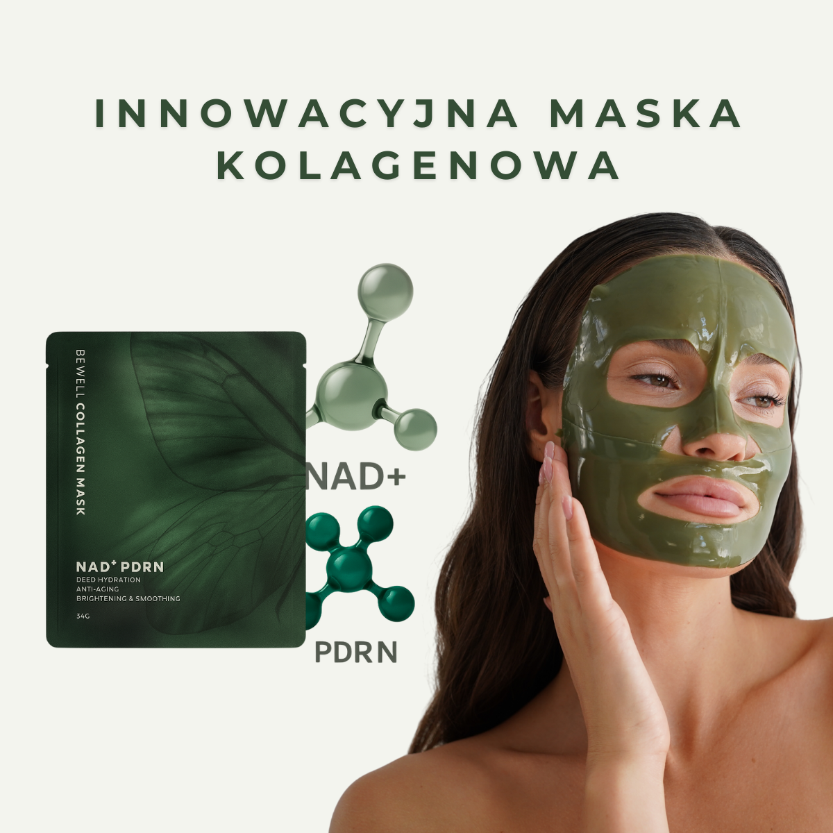 2x Maska na brzuch Cool&Hot + 2x Kolagenowa maska z NAD+ i PDRN
