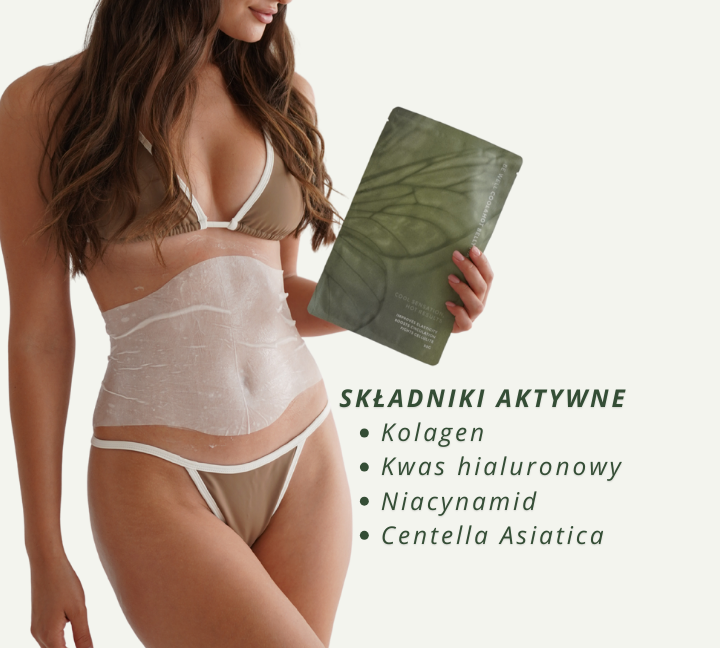 Maska na brzuch Cool&Hot x 2szt (ujędrniająca brzuch i boki)