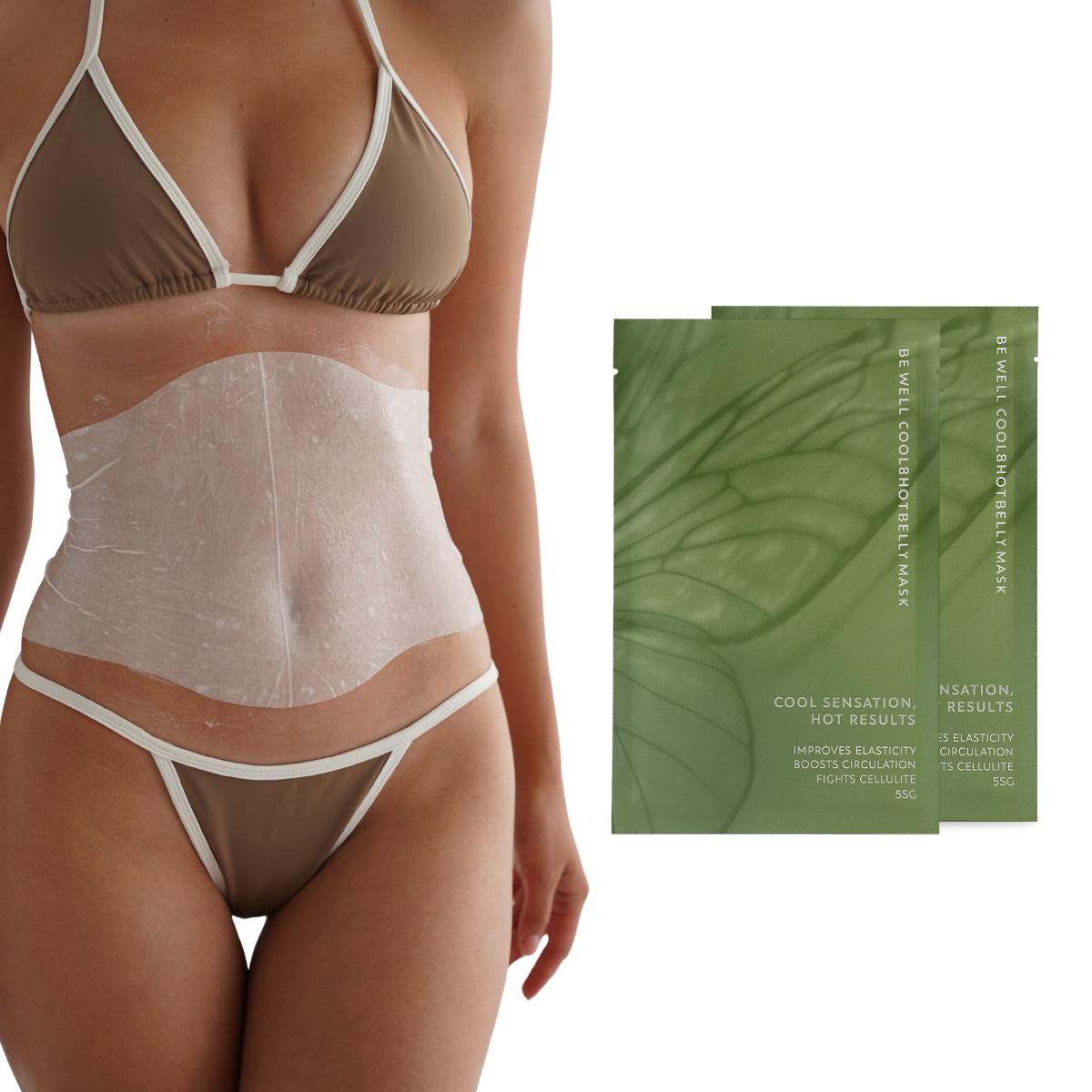 Cool&amp;Hot Belly Mask x 2 pcs (firming the belly and sides)