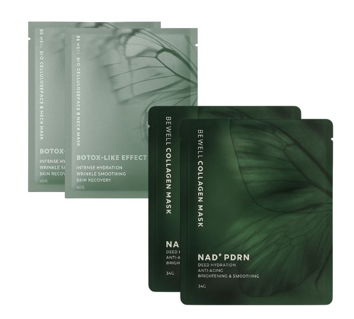 2x Biocelulozowa maska + 2x Kolagenowa maska z NAD+ i PDRN